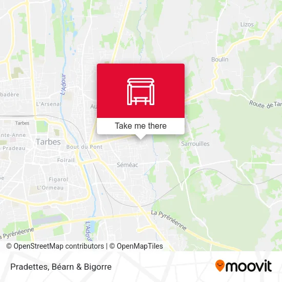 Pradettes map