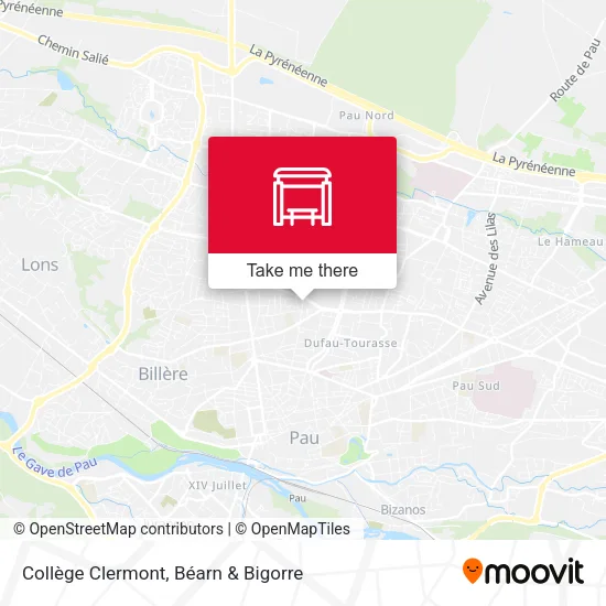 Collège Clermont map