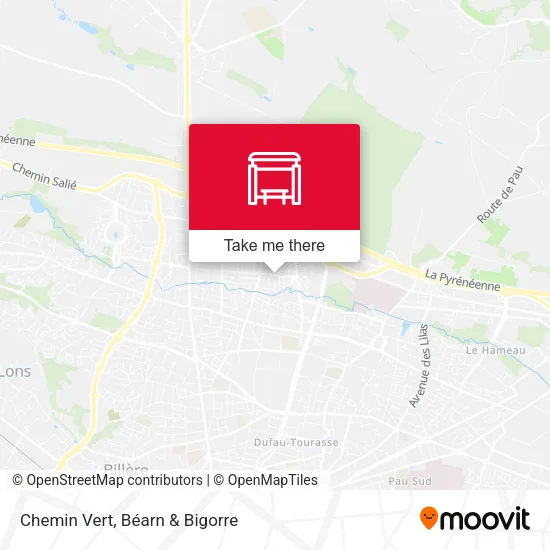 Chemin Vert map