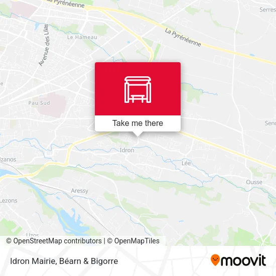 Idron Mairie map