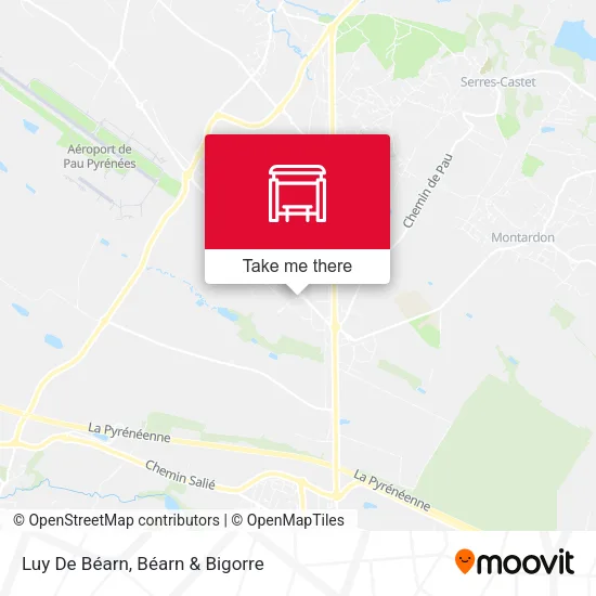 Luy De Béarn map