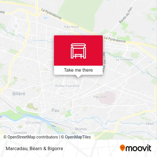 Marcadau map