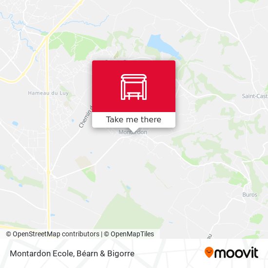 Montardon Ecole map