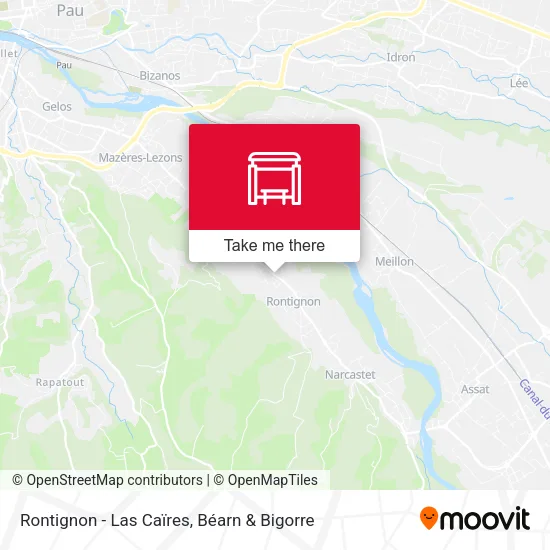 Rontignon - Las Caïres map