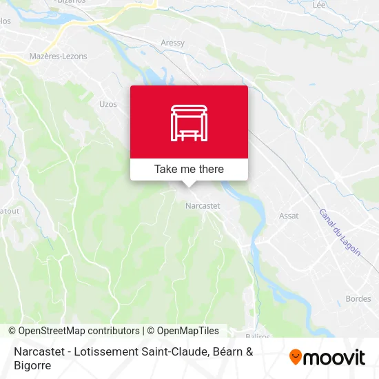 Narcastet - Lotissement Saint-Claude map