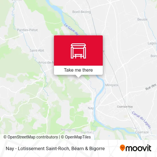 Nay - Lotissement Saint-Roch map