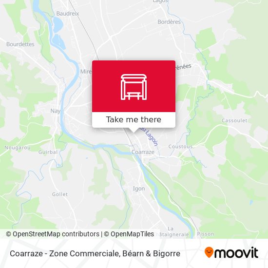 Coarraze - Zone Commerciale map