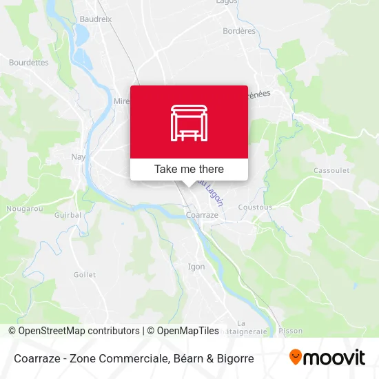 Coarraze - Zone Commerciale map
