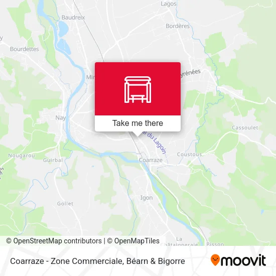 Coarraze - Zone Commerciale map