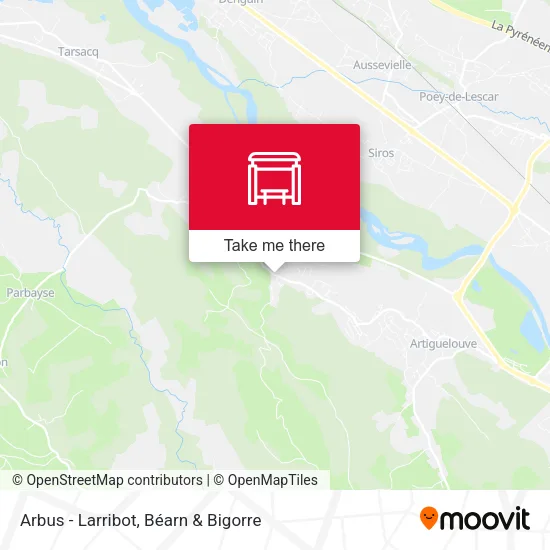 Arbus - Larribot map