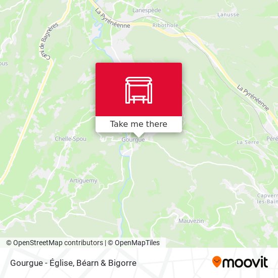 Gourgue - Église map