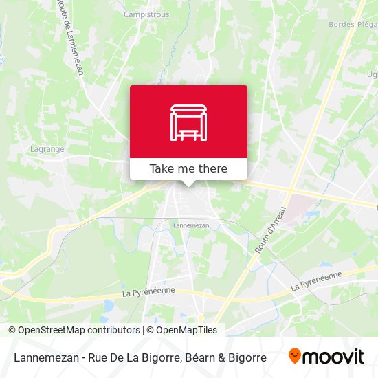 Mapa Lannemezan - Rue De La Bigorre
