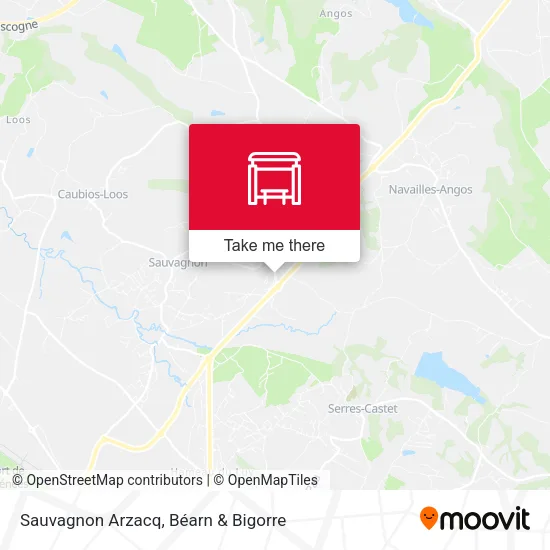 Sauvagnon Arzacq map