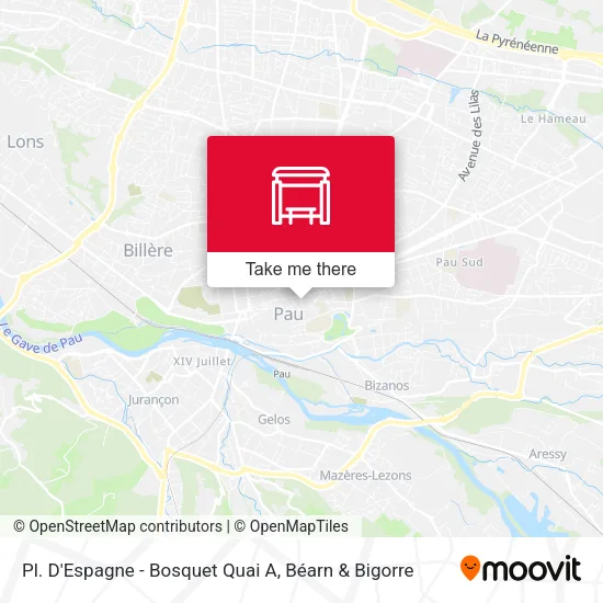 Pl. D'Espagne - Bosquet Quai A map