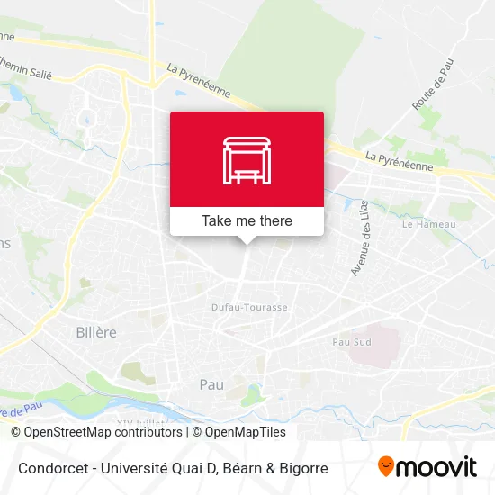 Condorcet - Université Quai D map