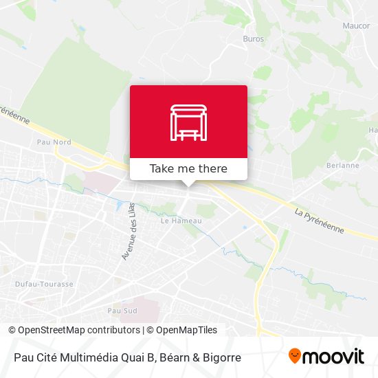 Pau Cité Multimédia Quai B map