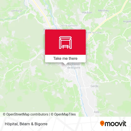 Hôpital map