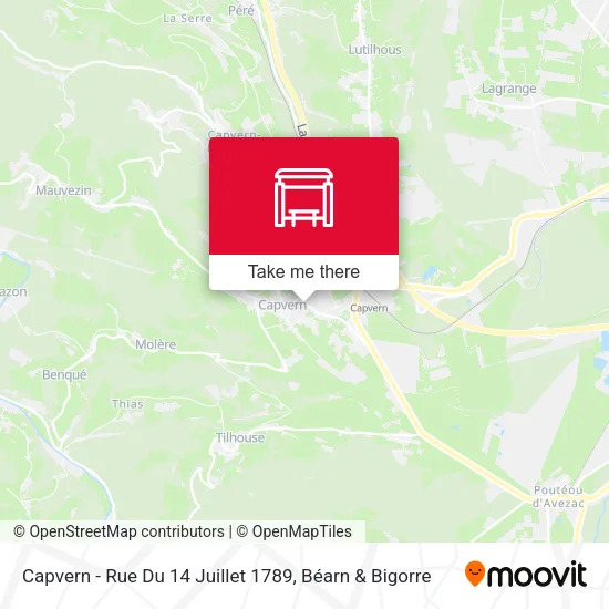 Capvern - Rue Du 14 Juillet 1789 map