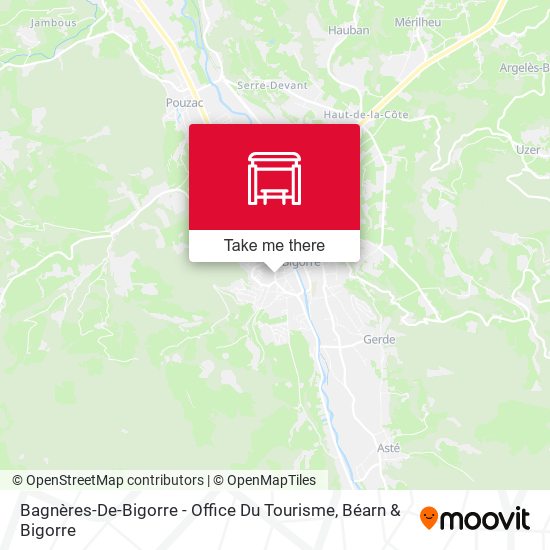 Bagnères-De-Bigorre - Office Du Tourisme map