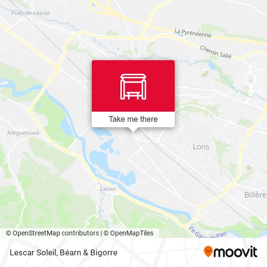 Lescar Soleil map