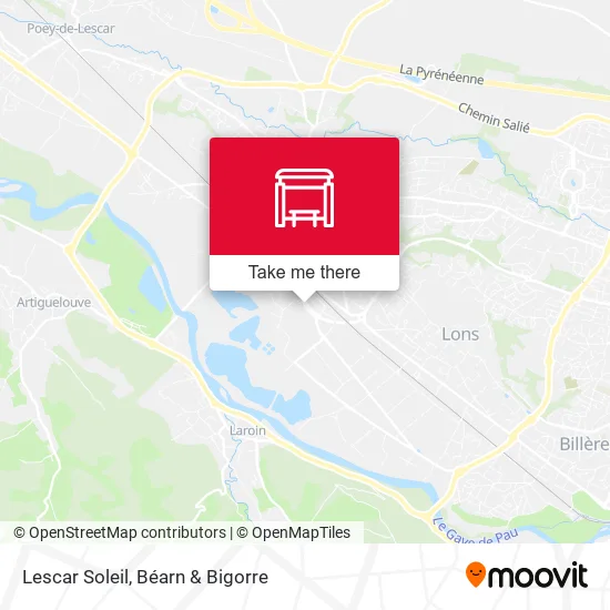 Lescar Soleil map