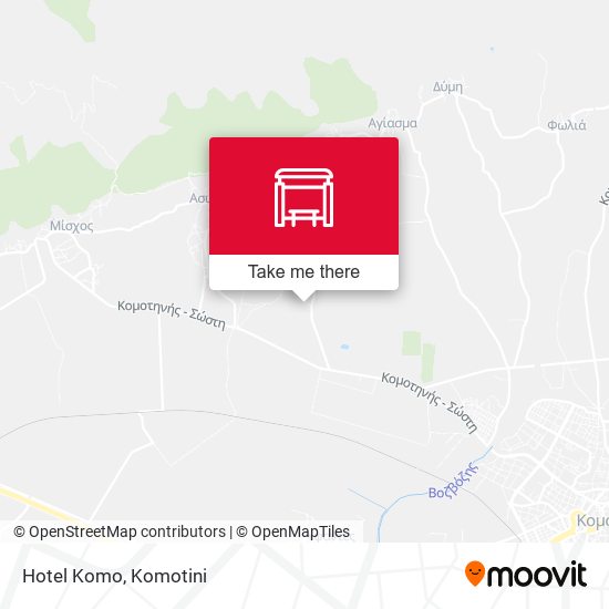 Hotel Komo map