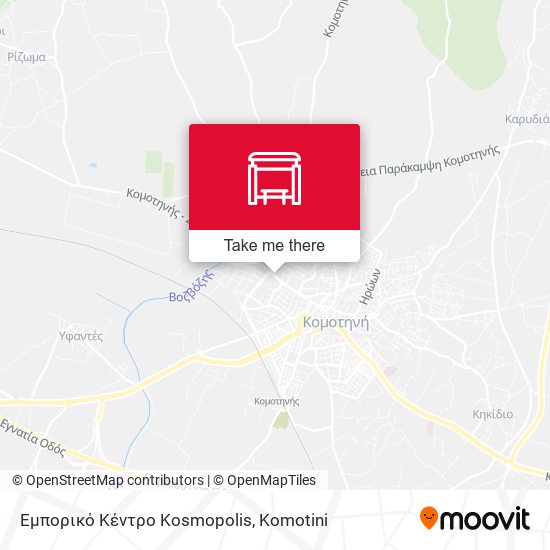Εμπορικό Κέντρο Kosmopolis map