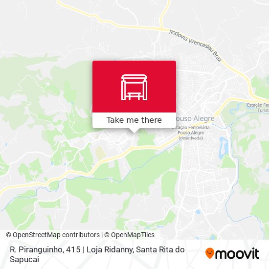 Mapa R. Piranguinho, 415 | Loja Ridanny