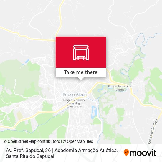 Av. Pref. Sapucaí, 36 | Academia Armação Atlética map