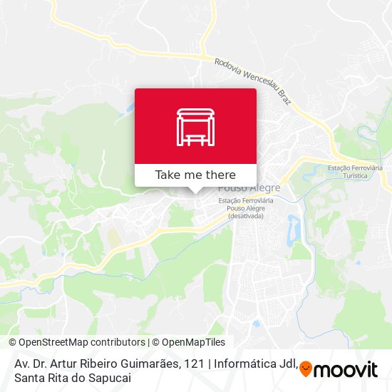 Av. Dr. Artur Ribeiro Guimarães, 121 | Informática Jdl map