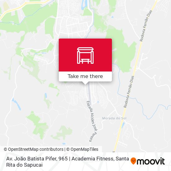 Mapa Av. João Batista Pifer, 965 | Academia Fitness