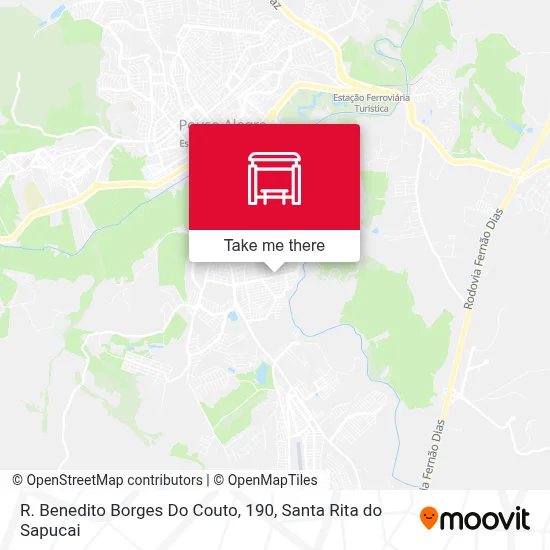 R. Benedito Borges Do Couto, 190 map