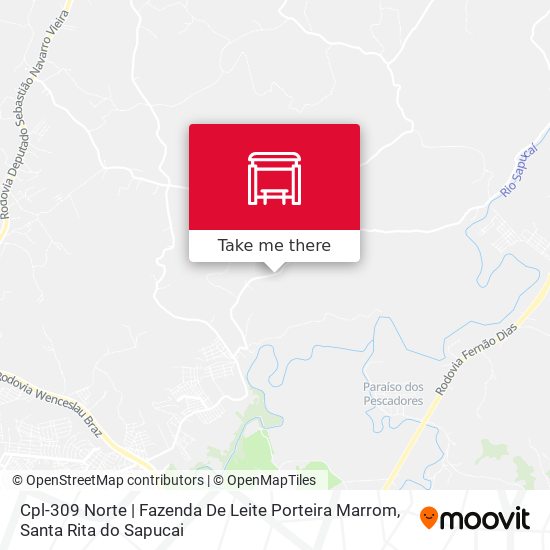 Mapa Cpl-309 Norte | Fazenda De Leite Porteira Marrom