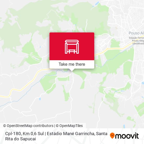 Mapa Cpl-180, Km 0,6 Sul | Estádio Mané Garrincha