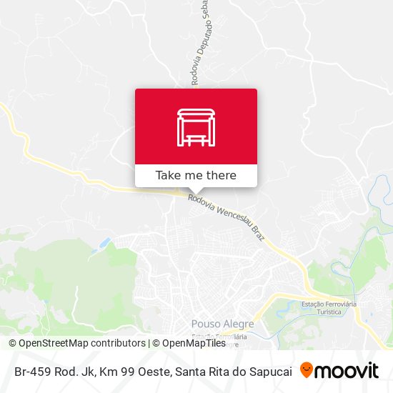Br-459 Rod. Jk, Km 99 Oeste map