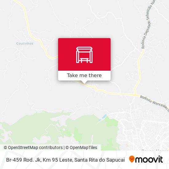 Br-459 Rod. Jk, Km 95 Leste map