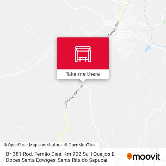 Mapa Br-381 Rod. Fernão Dias, Km 902 Sul | Queijos E Doces Santa Edwiges