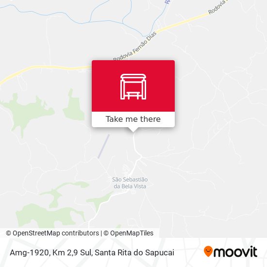 Amg-1920, Km 2,9 Sul map