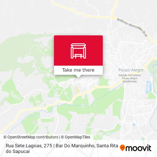 Mapa Rua Sete Lagoas, 275 | Bar Do Marquinho