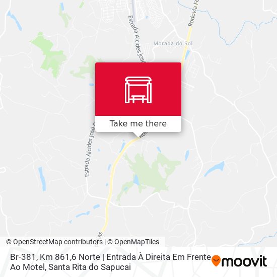 Br-381, Km 861,6 Norte | Entrada À Direita Em Frente Ao Motel map