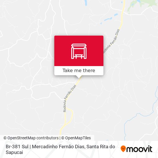 Br-381 Sul | Mercadinho Fernão Dias map