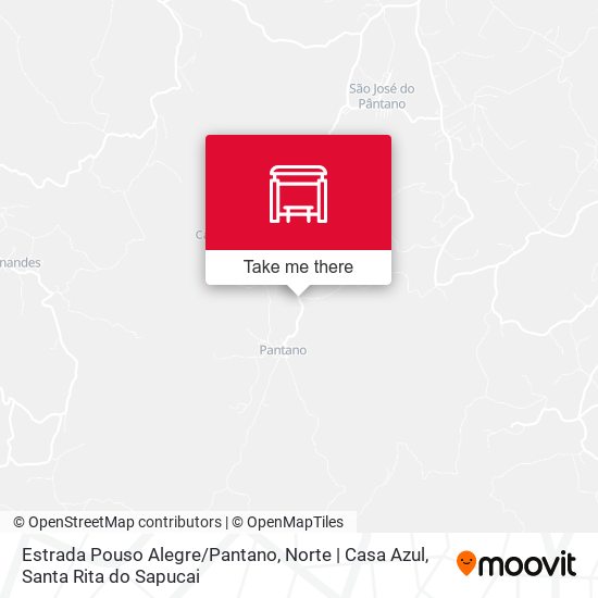Estrada Pouso Alegre / Pantano, Norte | Casa Azul map