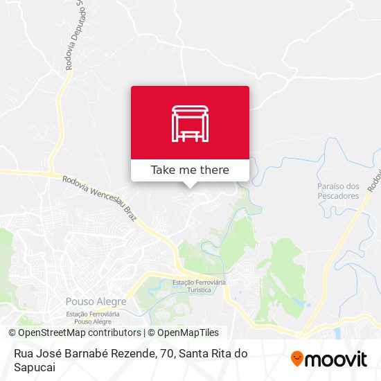 Mapa Rua José Barnabé Rezende, 70