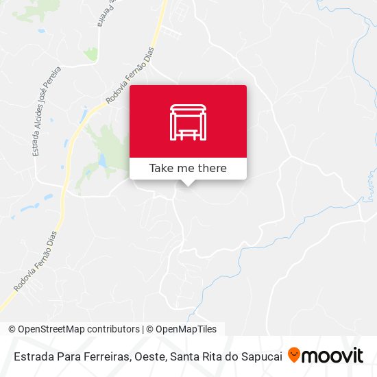 Estrada Para Ferreiras, Oeste map