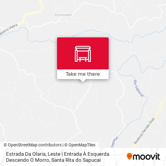 Estrada Da Olaria, Leste | Entrada À Esquerda Descendo O Morro map