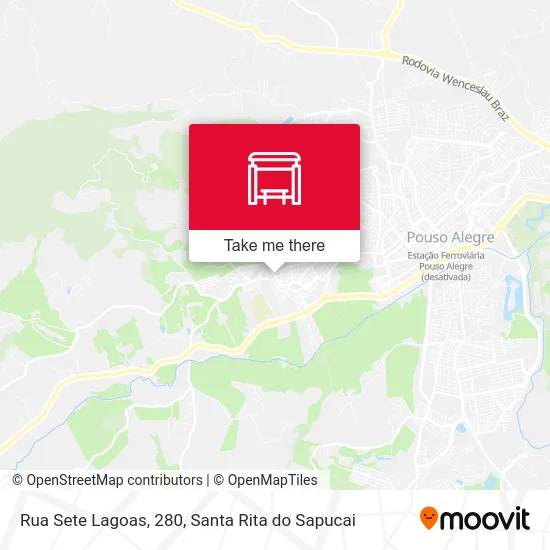 Rua Sete Lagoas, 280 map