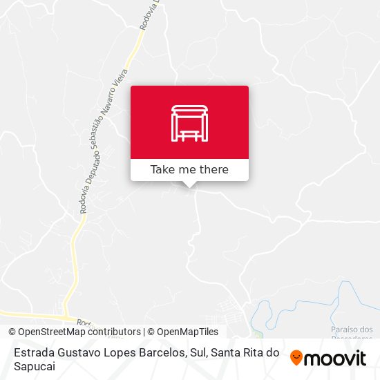 Estrada Gustavo Lopes Barcelos, Sul map