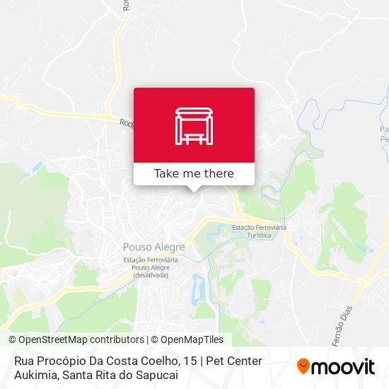 Mapa Rua Procópio Da Costa Coelho, 15 | Pet Center Aukimia