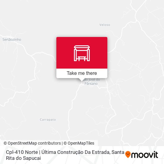 Cpl-410 Norte | Última Construção Da Estrada map