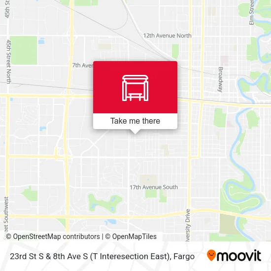 23rd St S & 8th Ave S (T Interesection East) map